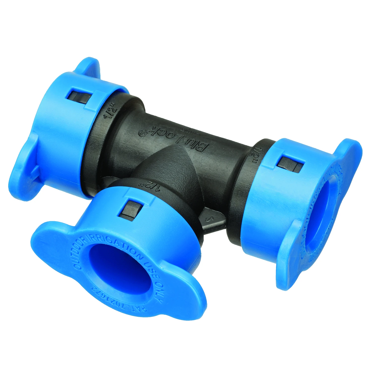 Blu-lock 1/2 In. Diameter X 2.5 In. Length Tee For Irrigation Systems