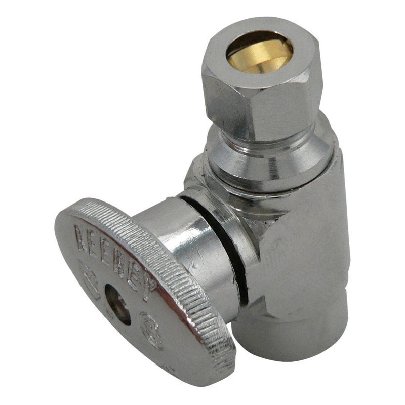 1/2 In. Sweat X 3/8 In. Compression Brass Straight Valve Model 2781pclf