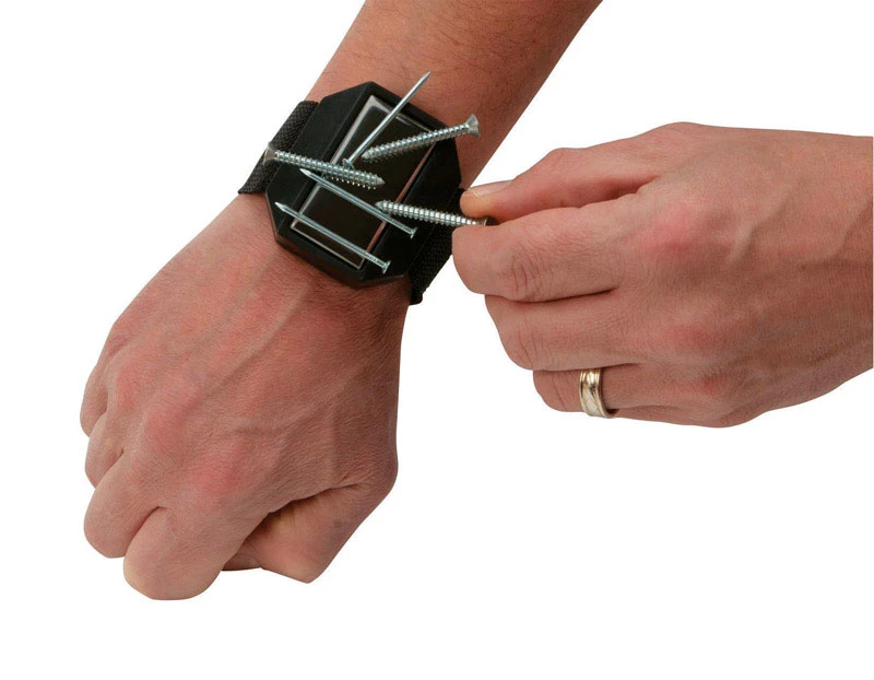 7.50 In. L X 5 In. W Black Magnetic Wristband