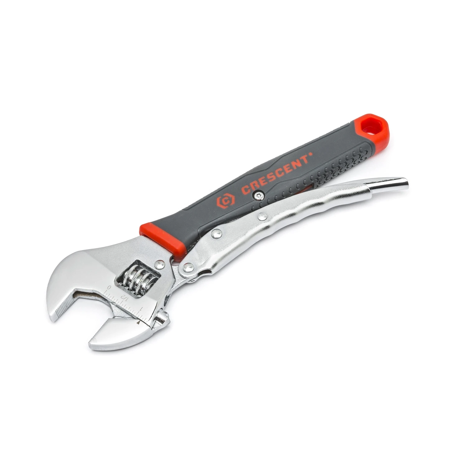 10 In. Locking Adjustable Wrench Metric And Sae Alloy Steel 1 Pc