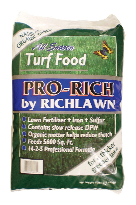 Richlawn Pro-Rich Organic 14-2-5 Turf Food For Turfgrass 40 lb. 5600 sq. ft.
