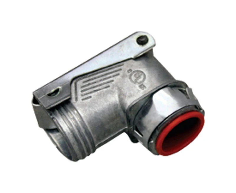 Sigma Electric Double Snap Lock 3/8 in. D Die-Cast Zinc Flex Angle Connector For AC, MC and FMC/RWFM