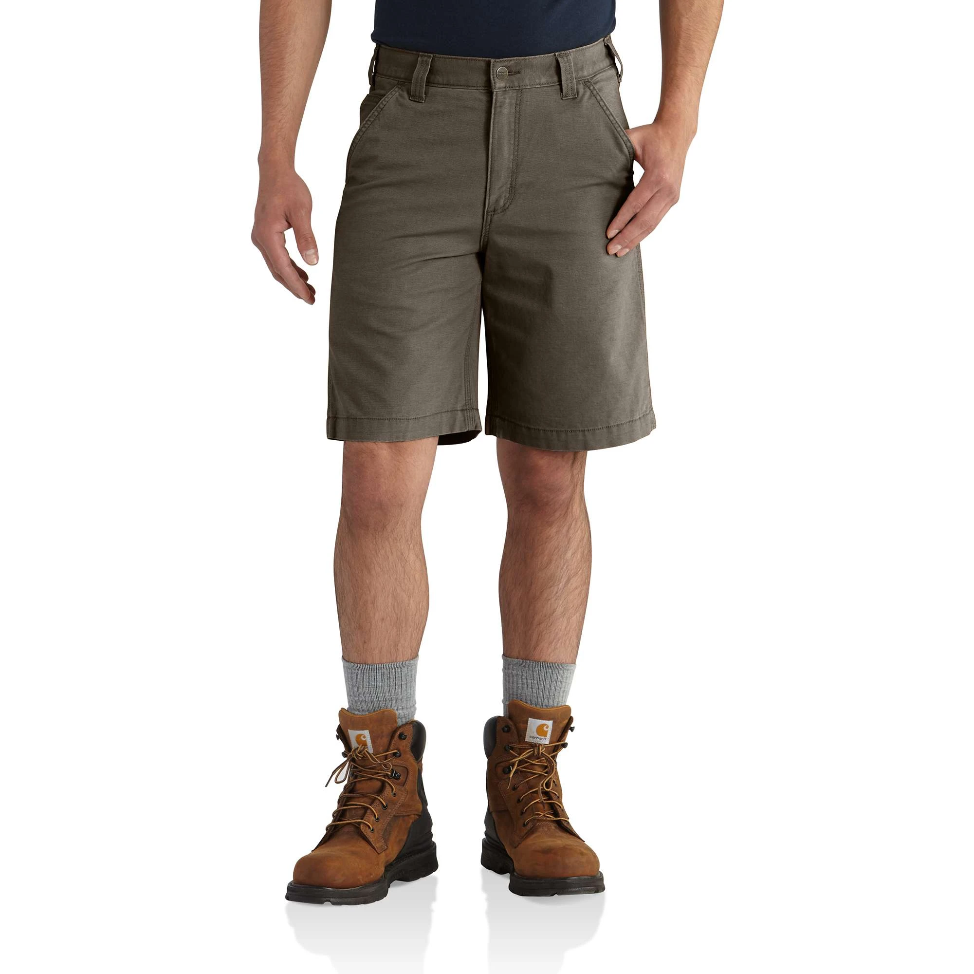 Men's Rugged Flex Relaxed Fit Canvas Work Short W40 Tarmac