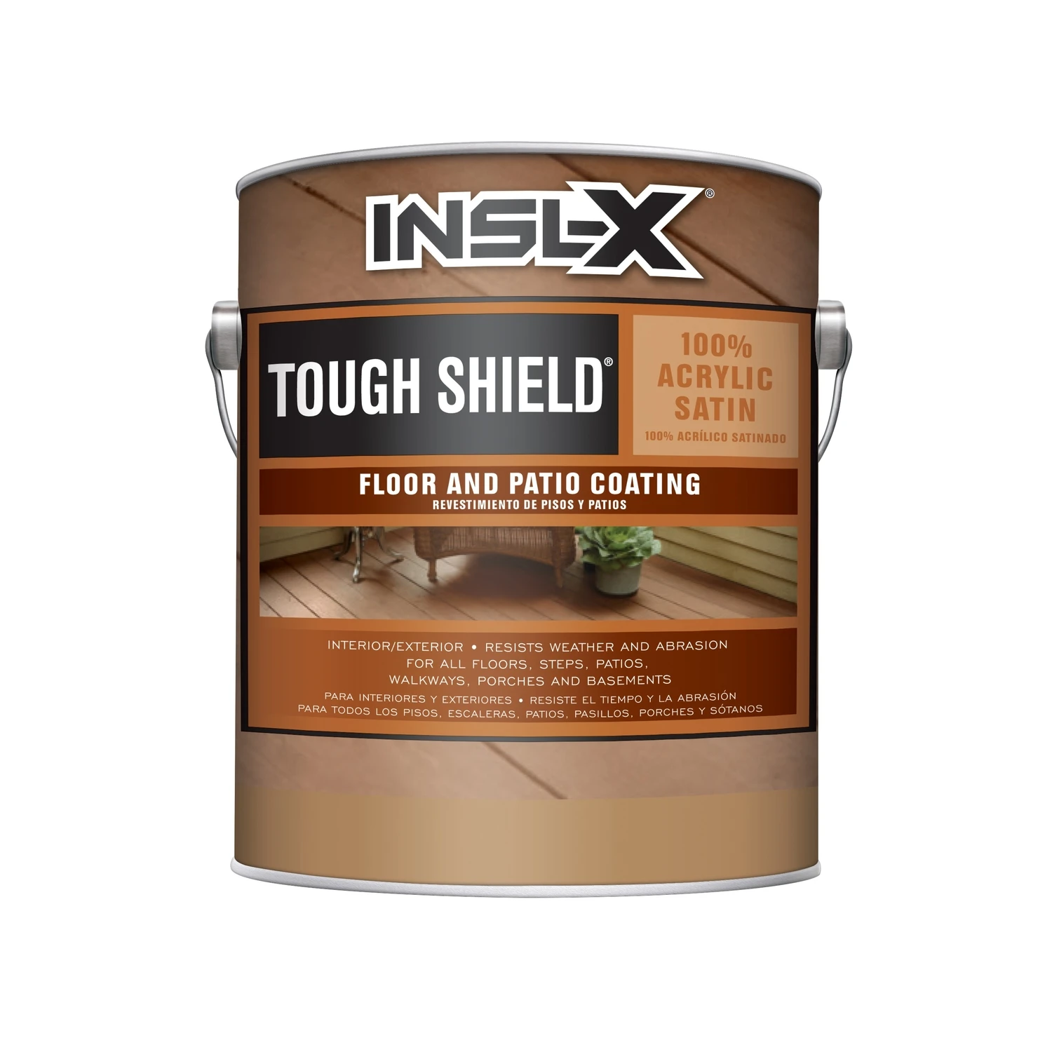 Tough Shield Satin White Water-based Floor And Patio Coating 1 Gallon