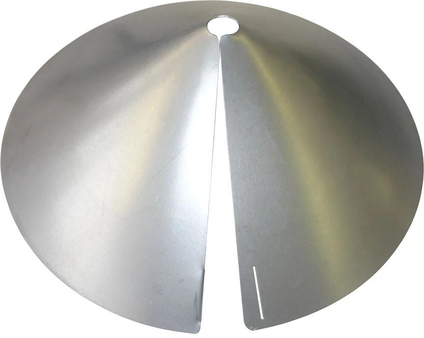Sb8glv 17" Galvanized Wrap Around Squirrel Baffle For Poles Up To 1" Diameter