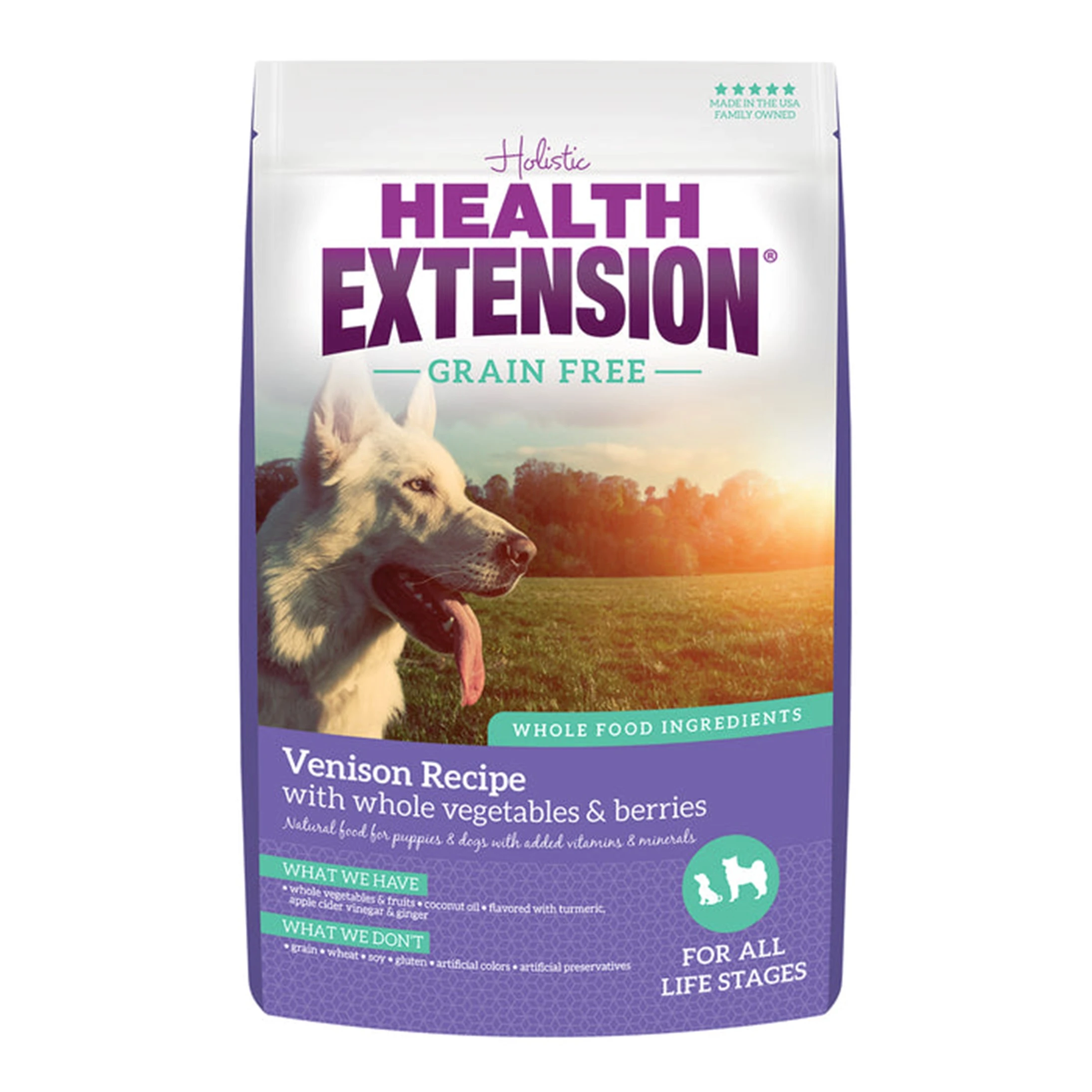 Grain Free Venison Recipe Dry Dog Food, 4 Pounds