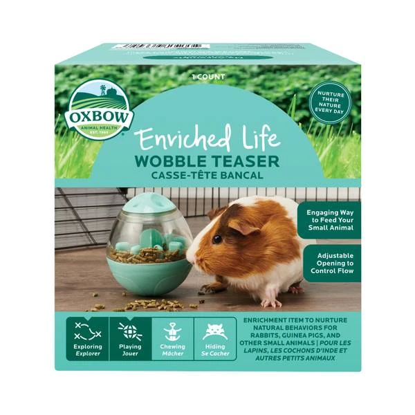 Enriched Life Wobble Teaser Food & Treat Dispenser For Small Animals, Medium