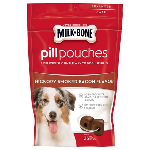 MILK BONE PILL PCH BACON 6OZ
