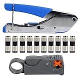 050004 Rg6 Coaxial Cable Install Kit With Tools And Connectors
