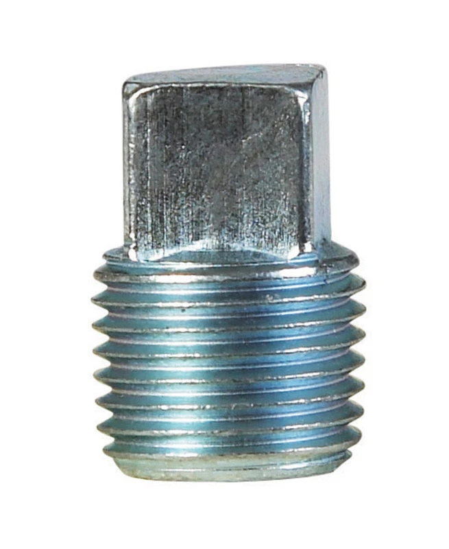 1/2 In. Mpt Galvanized Steel Square Head Plug - Model 753288000346