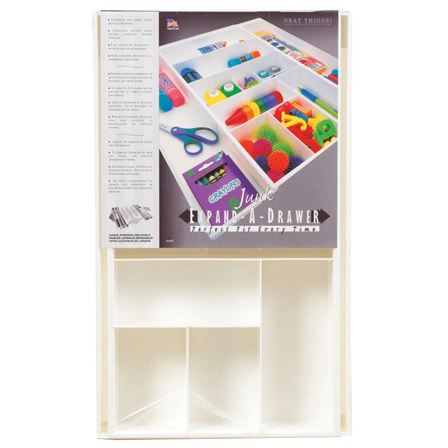Expand-a-drawer 2.25 In. H X 9.5 In. W X 16 In. D Plastic Organizer