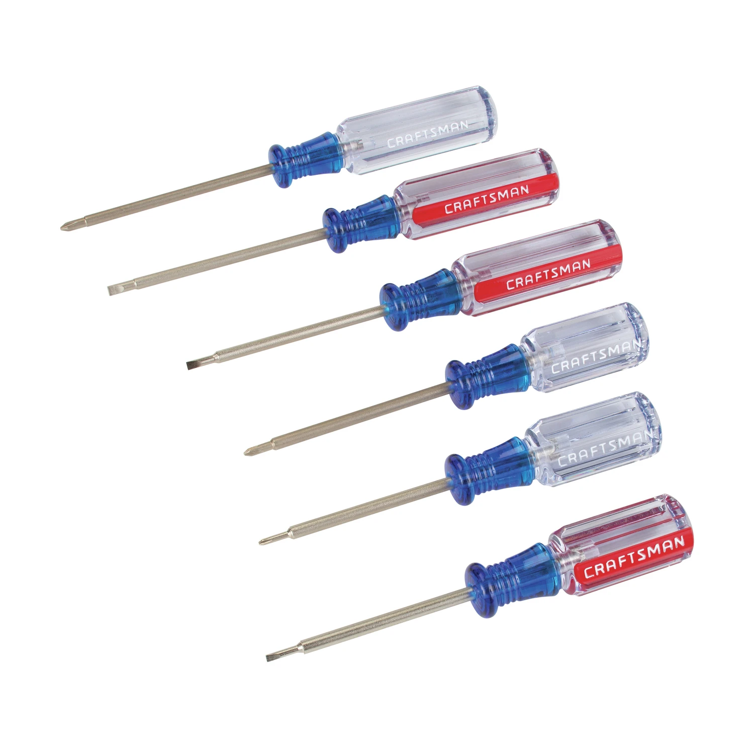 6 Piece Precision Screwdriver Set 6.5 In. With Comfort Grip Handles