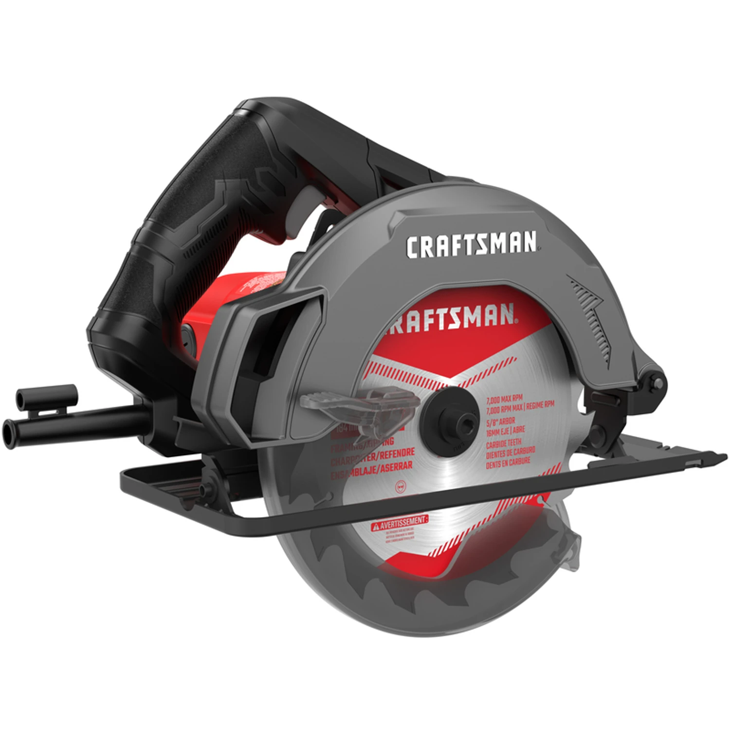 7-1/4 In. 13 Amp Corded Circular Saw With Steel Shoe And 5300 Rpm
