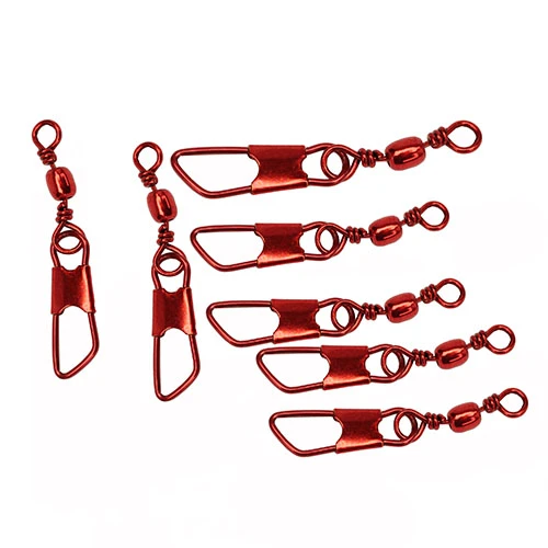 Barrel Swivel 01044-010 With Safety Snap For Saltwater Fishing