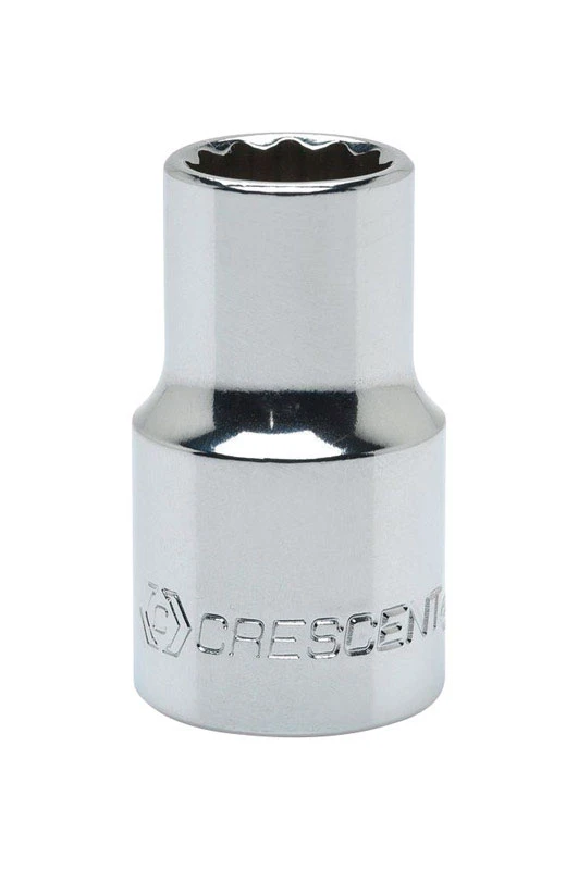 20 Mm X 1/2 In. Drive Metric 12 Point Standard Socket - Chrome Vanadium Steel
