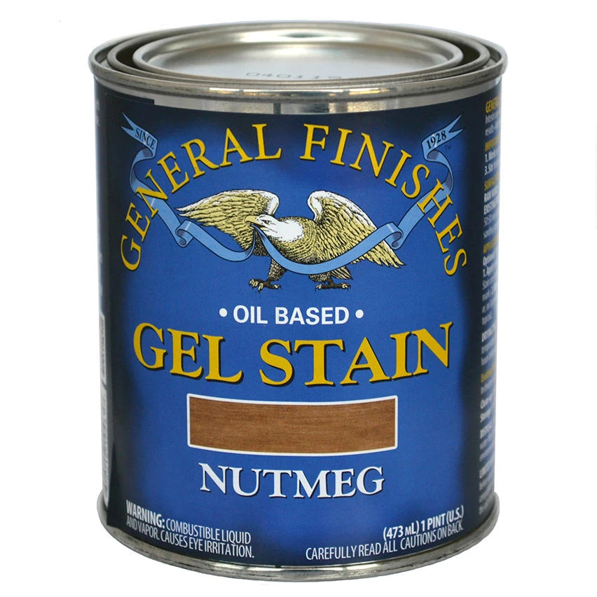 Nutmeg Gel Stain, Pint - Oil-based Heavy Bodied Stain