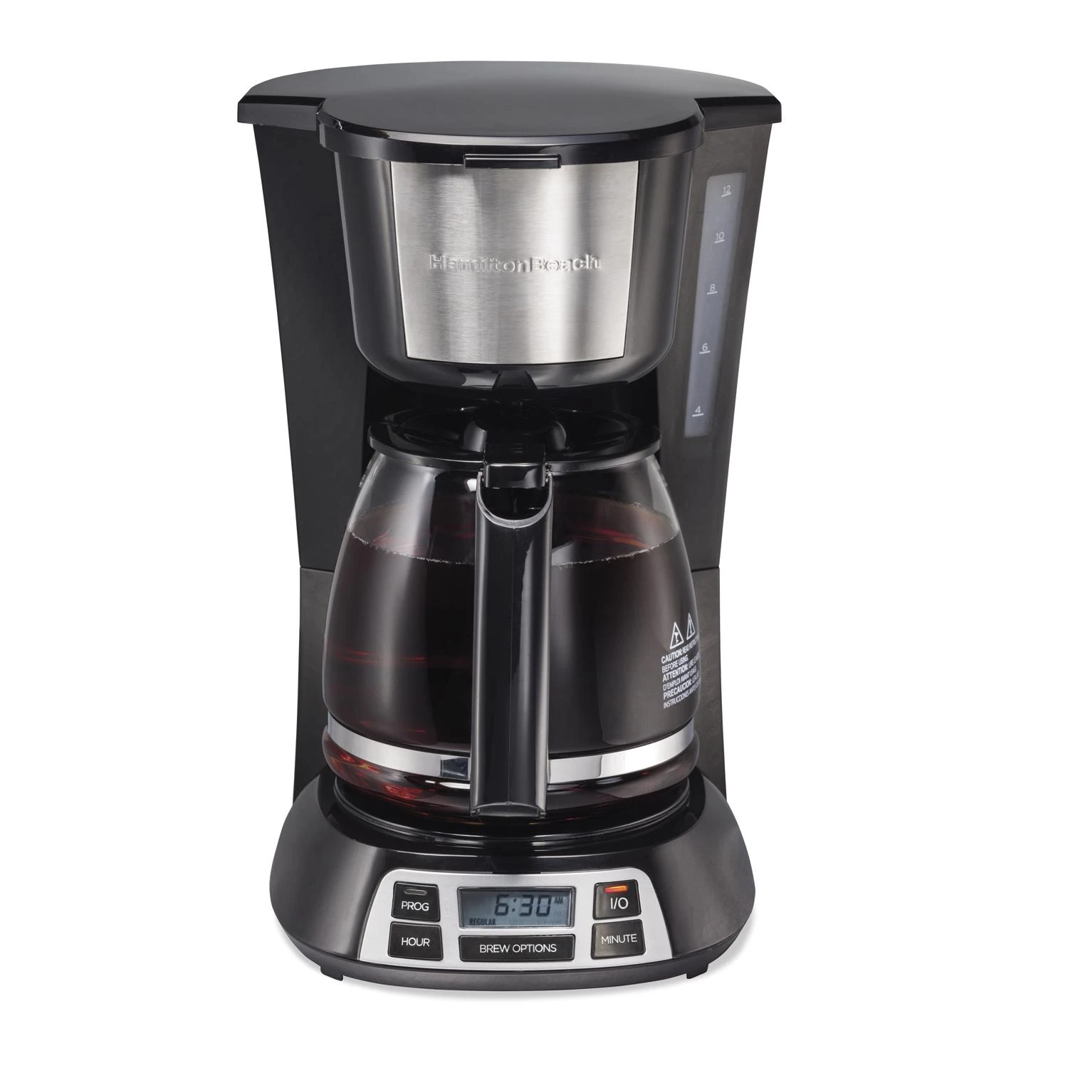 Programmable 12-cup Coffee Maker With Stainless Steel Accents, Model 49630