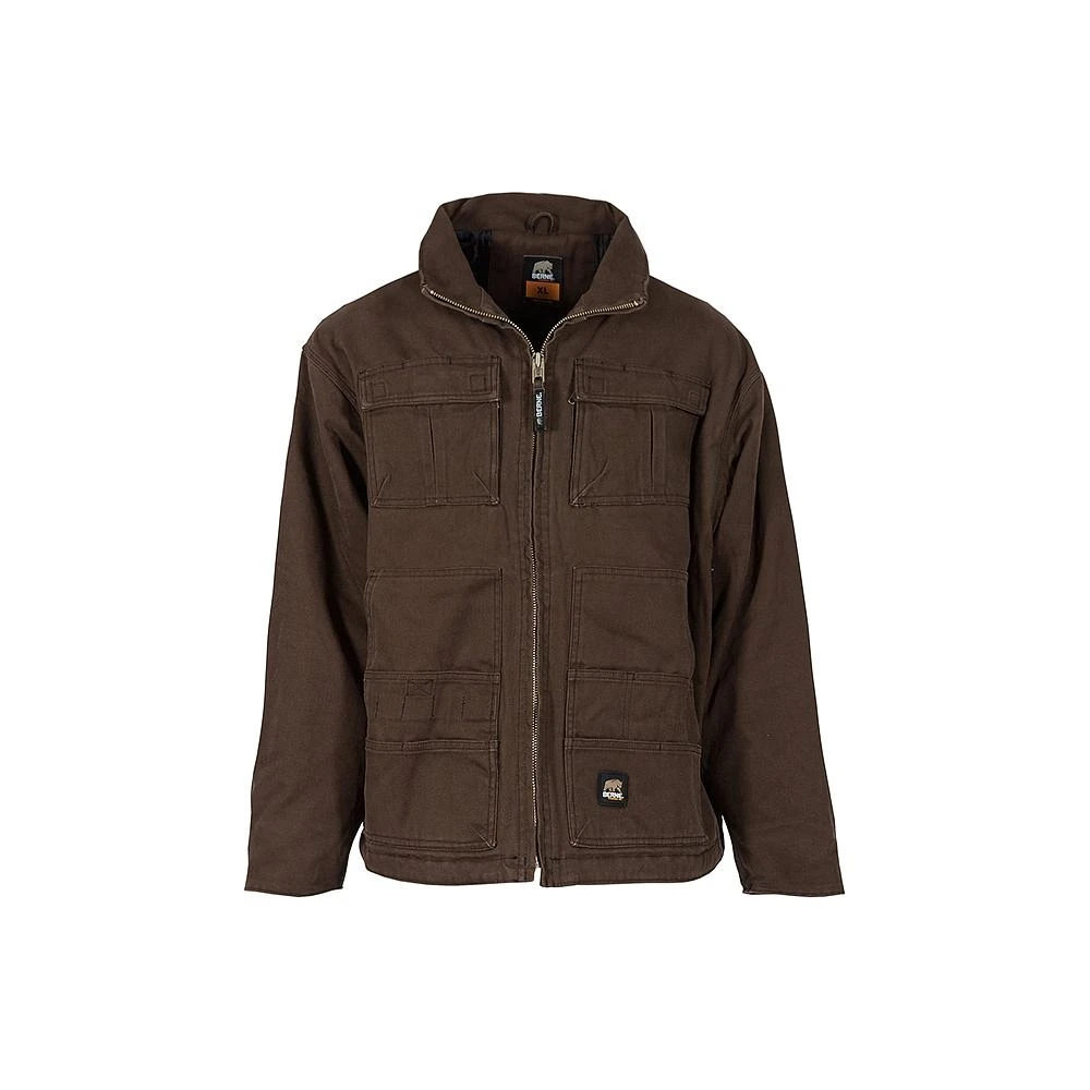 Men's Large Regular Bark 100% Cotton Flex180 Washed Chore Coat - Model Ch317bbr440