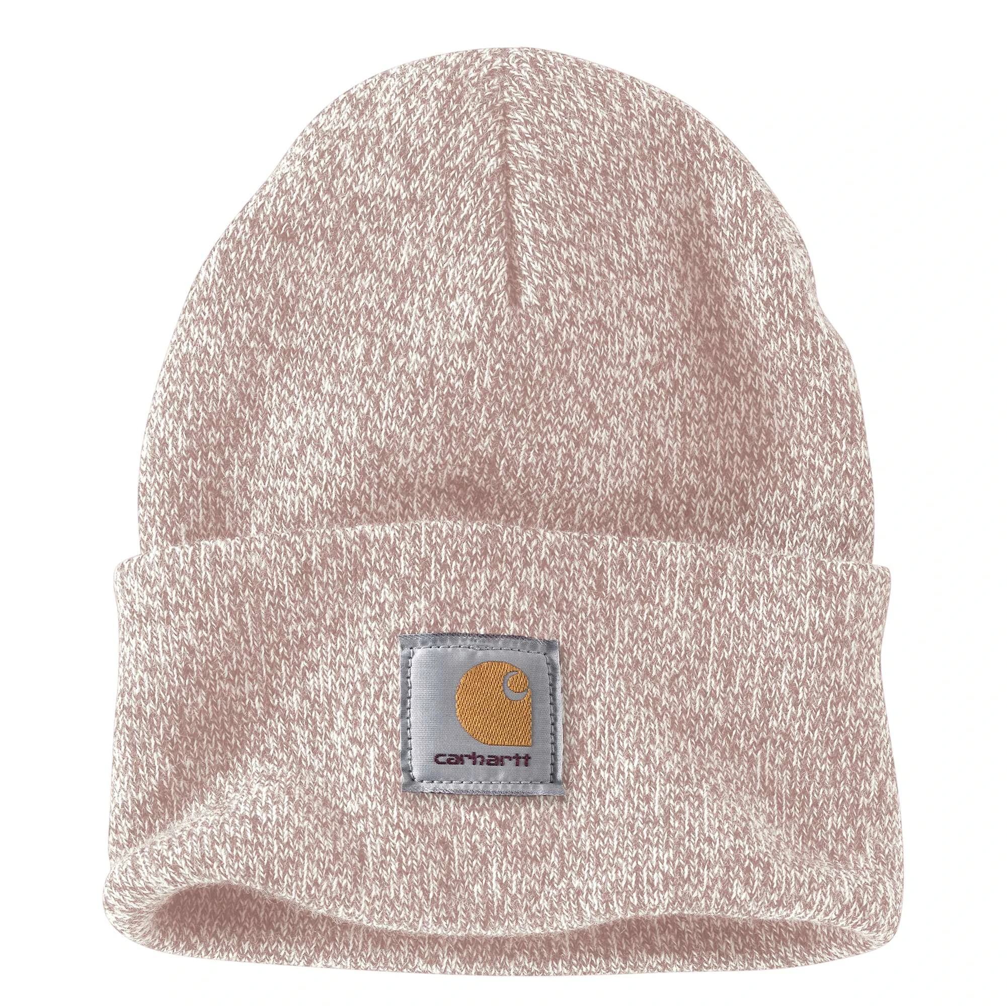 Men's A18 Knit Cuffed Beanie, 100% Acrylic, One Size, Ash Rose/marshmallow Marl
