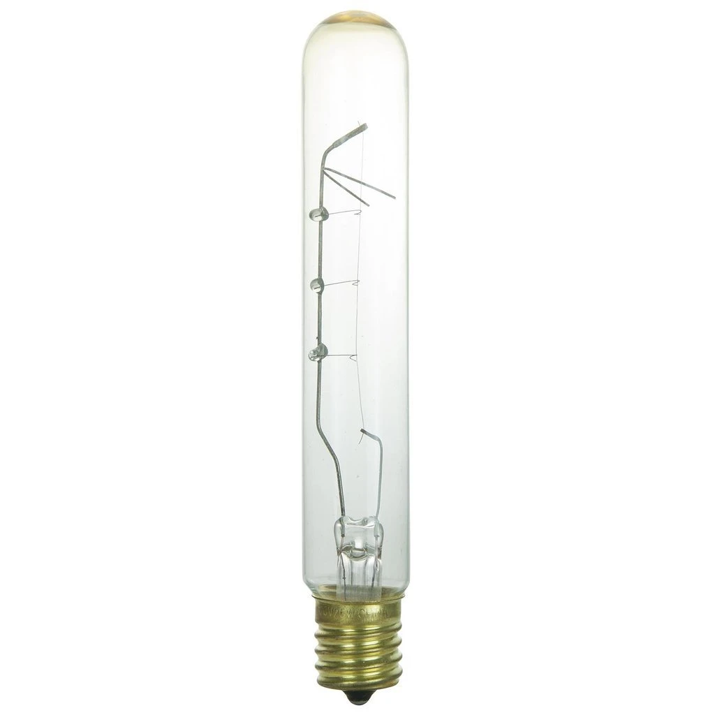 Sunlite 25 Watt T6.5 Tubular, Intermediate Base, Clear
