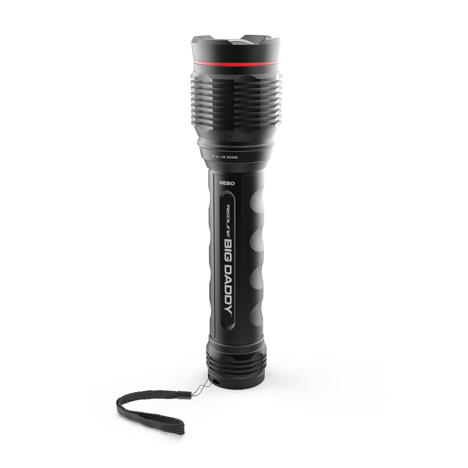 Redline Big Daddy 2000 Lumens Black Led Flashlight With Aa Battery