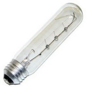Tubular Light Bulb, Medium Base, 248 Lumens, 5-5/8 In., Clear, 25 Watt