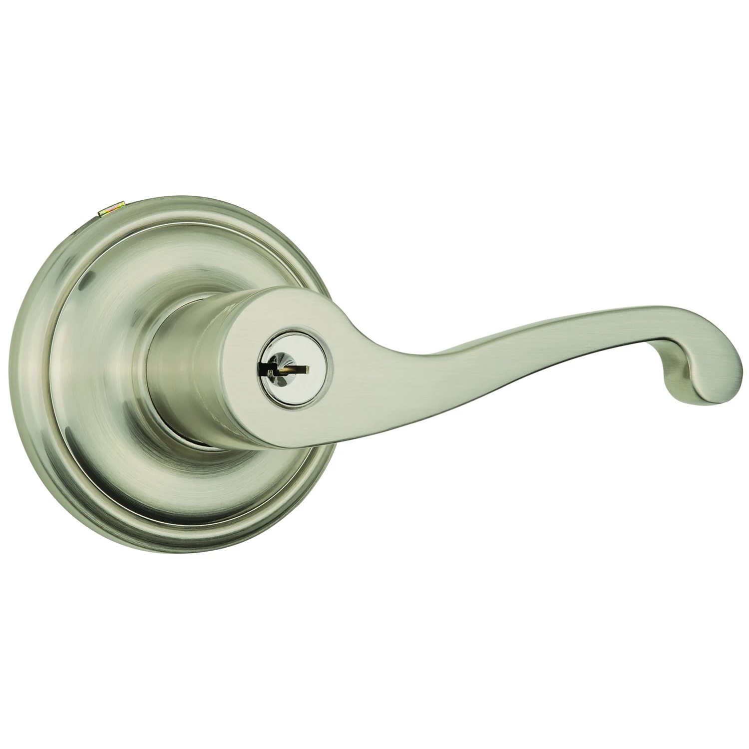 Push Pull Rotate Glenshaw Satin Nickel Entry Lever Kw1 1.75 In. Ansi Grade 2