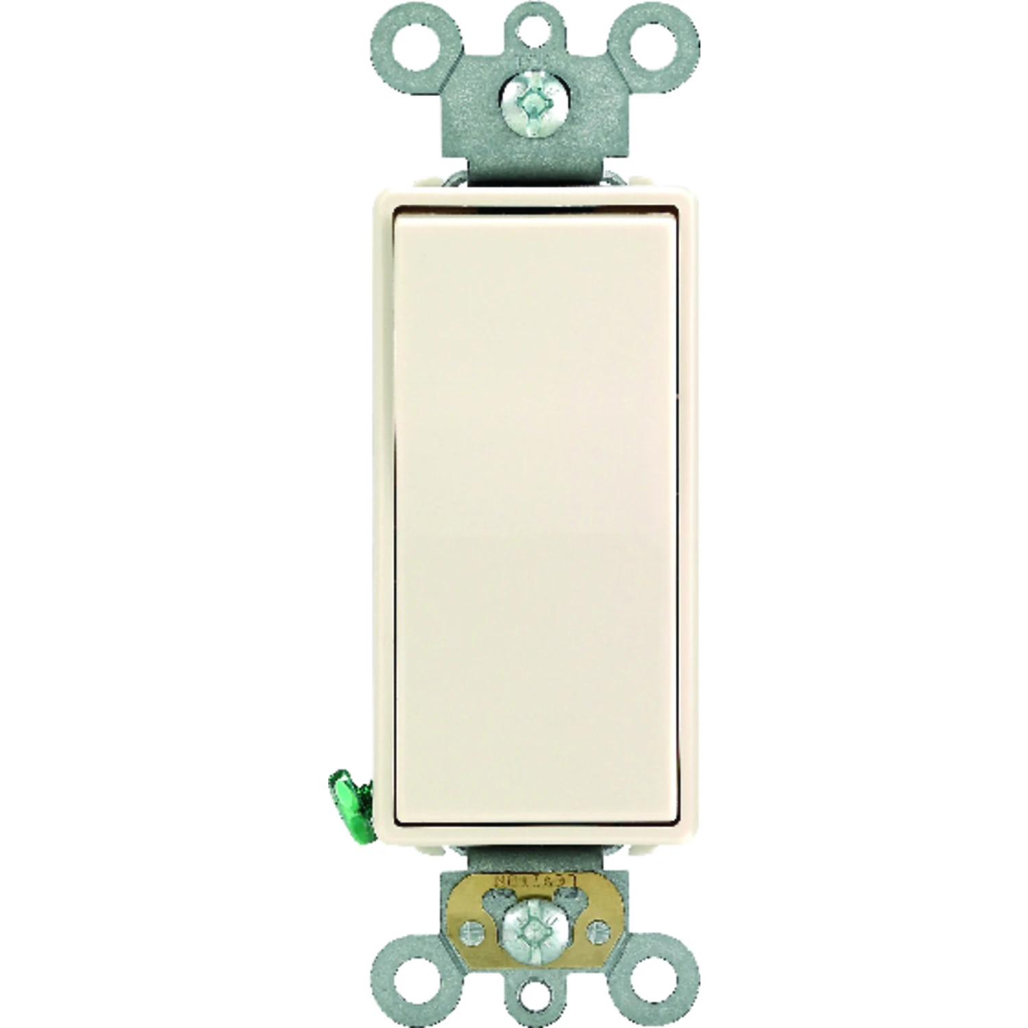 Leviton Commercial Decora 20 amps Single Pole Rocker Switch Light Almond 1 pk