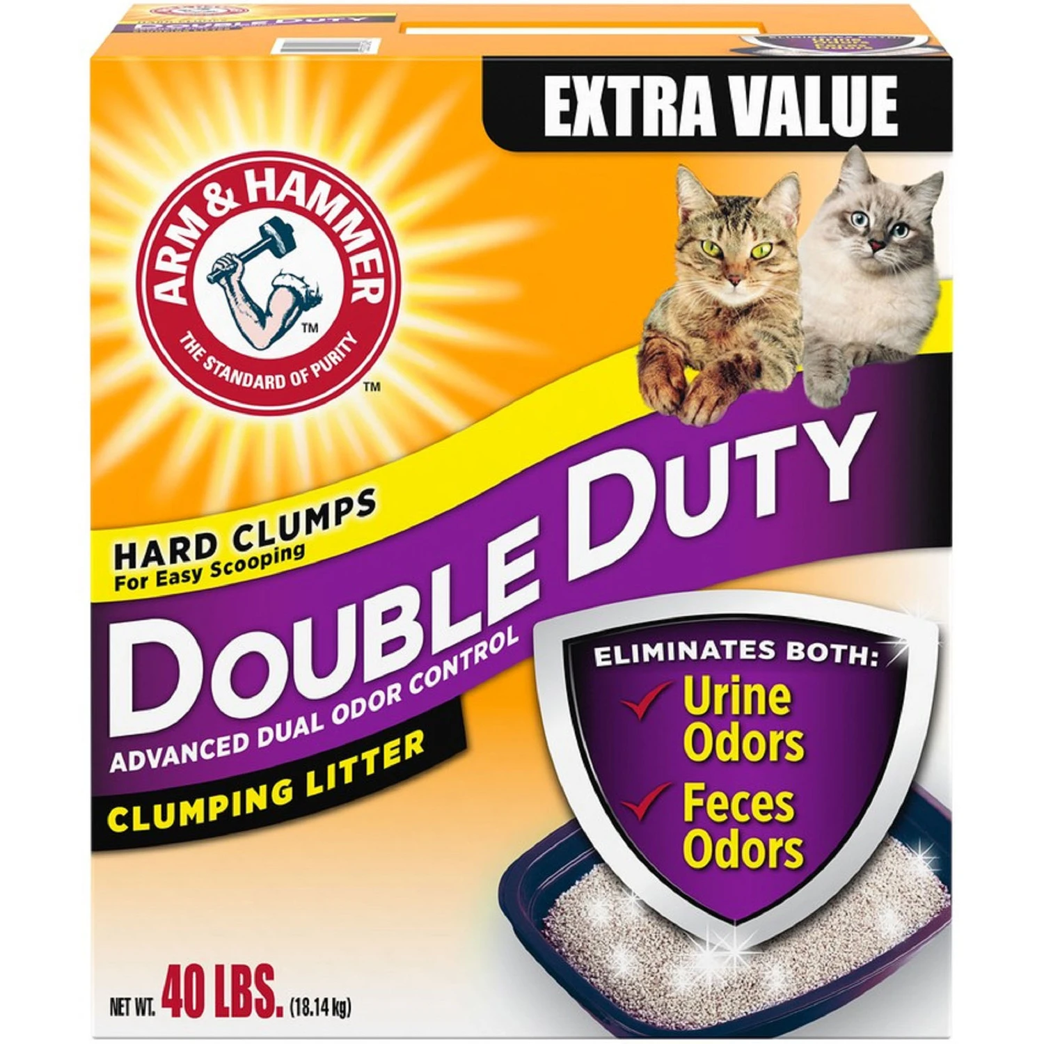 Fresh And Clean Scent Cat Litter 40 Lb - Advanced Odor Control
