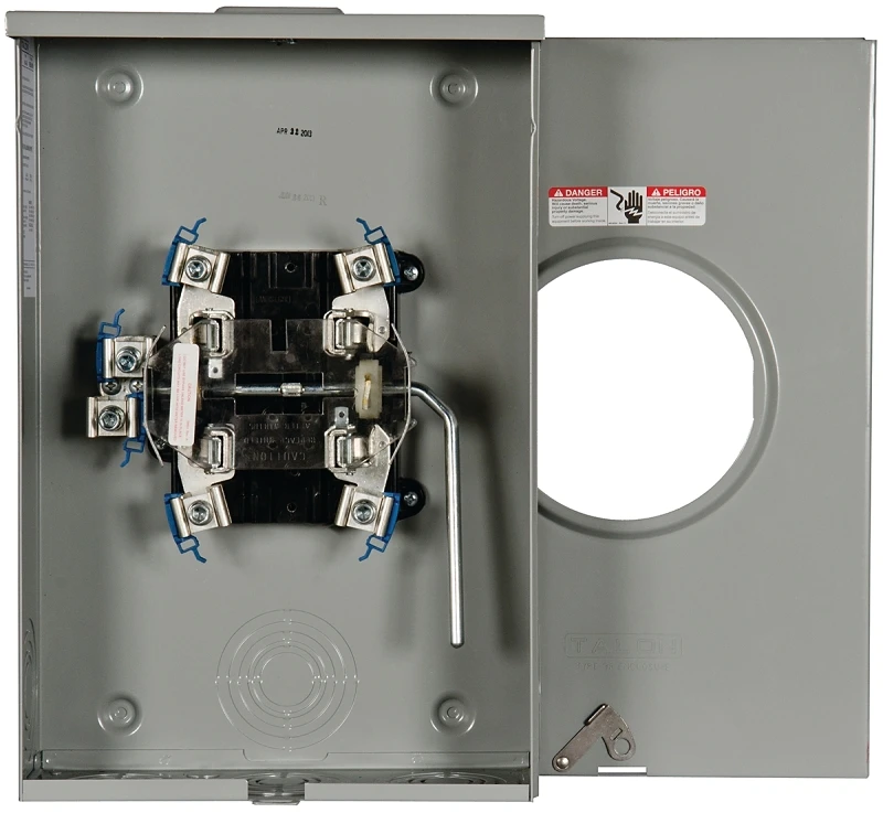 40405-02mr 200 Amp Meter Socket With Lever Bypass, 600 Volt, 5-jaw