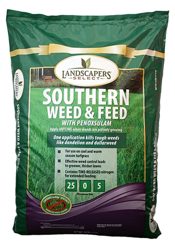 902730 Weed And Feed Fertilizer, 17 Lb Granular, 25-0-5 N-p-k Ratio
