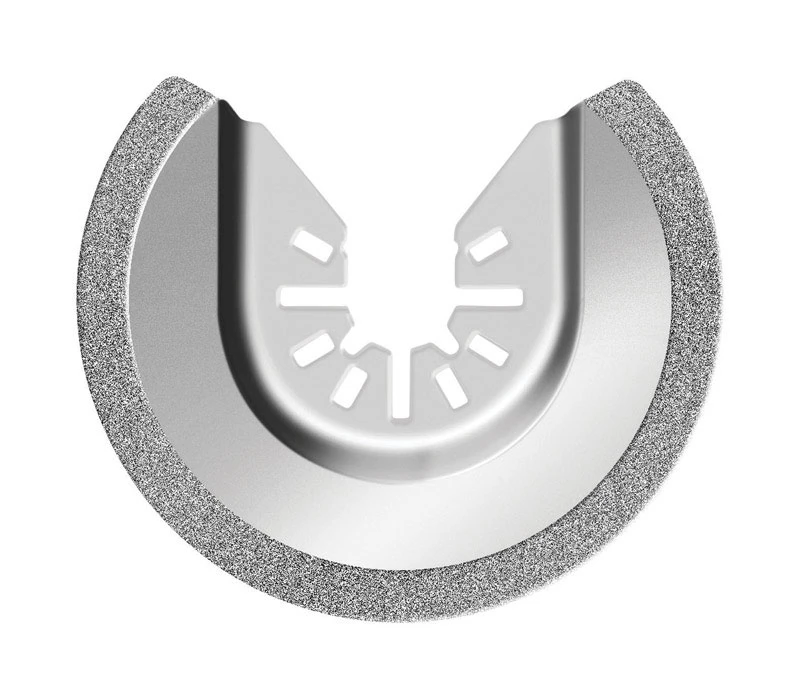 Rockwell Sonic Crafter Universal x 2.5 in. L Steel Semi-Circle Diamond Grout Blade 1 pk