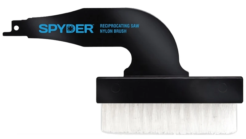 Spyder Soft Bristle 4.5 In. Nylon Handle Wire Brush With Carbon Steel Bristles