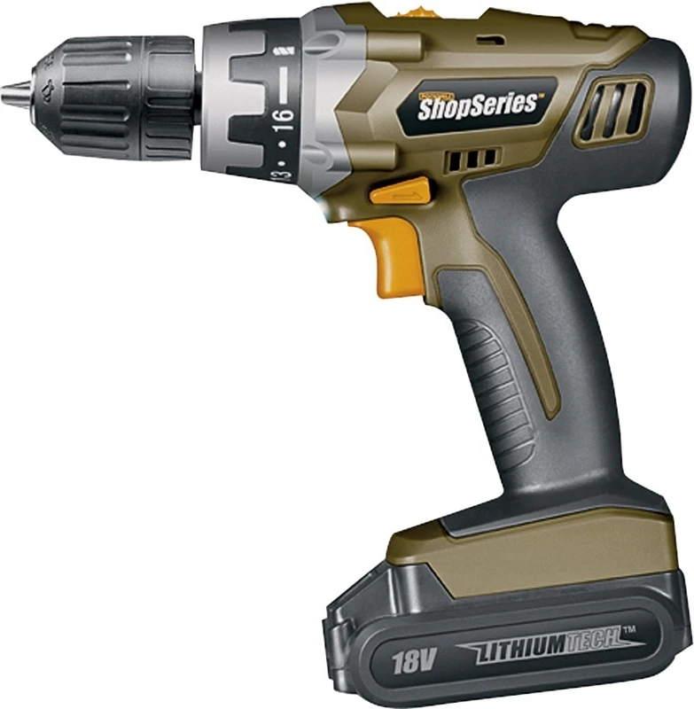 Shop Series Ss2800 18-volt Lithium Cordless Drill/driver Kit With Keyless Chuck