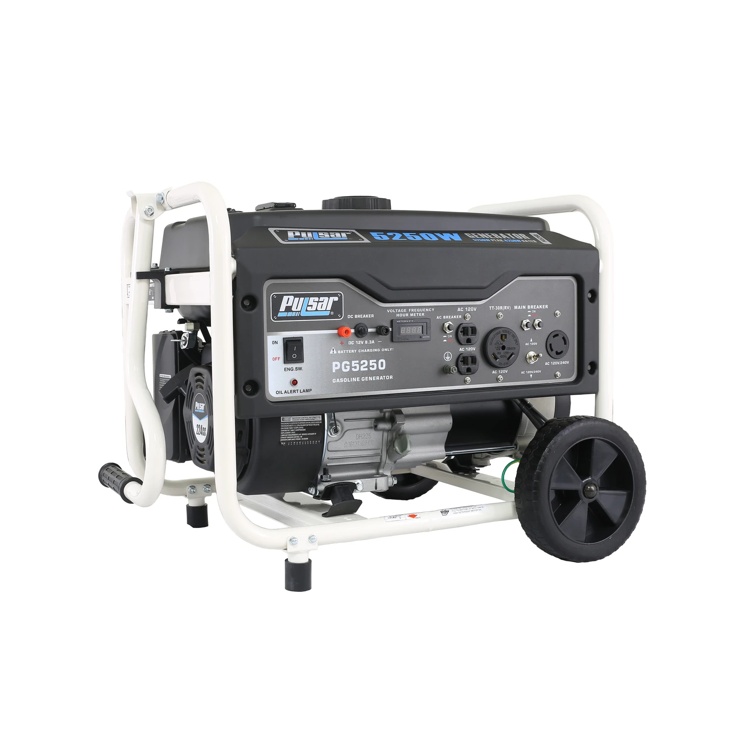 Pg5250 5250 Watt Gasoline Portable Generator With 224cc Engine