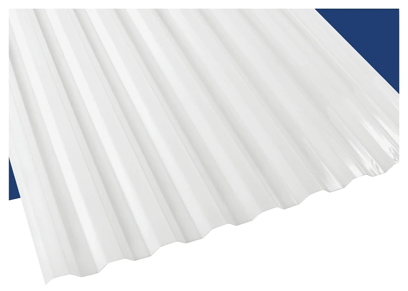 101891 10ft X 26in White Opal Translucent Corrugated Panel