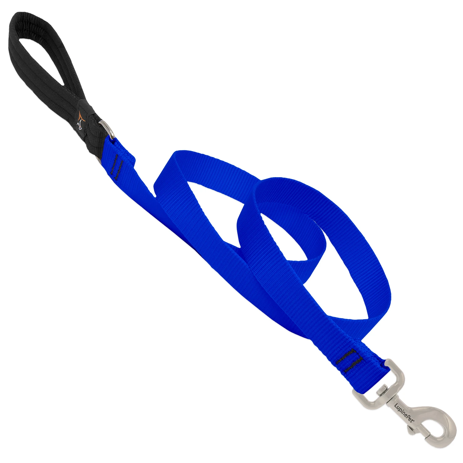 Lupine Pet Basic Solids Blue Nylon Dog Leash 1 In X 6 Ft