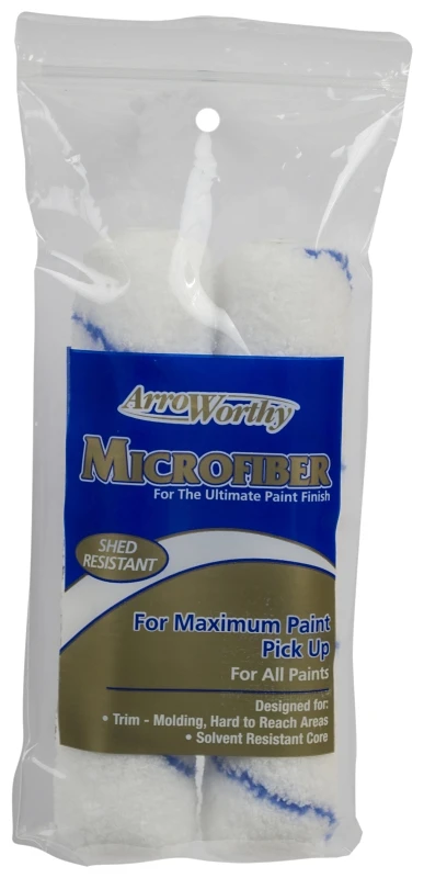 Arroworthy Microfiber 3/8 in. x 6.5 in. W Mini Paint Roller Cover 2 pk