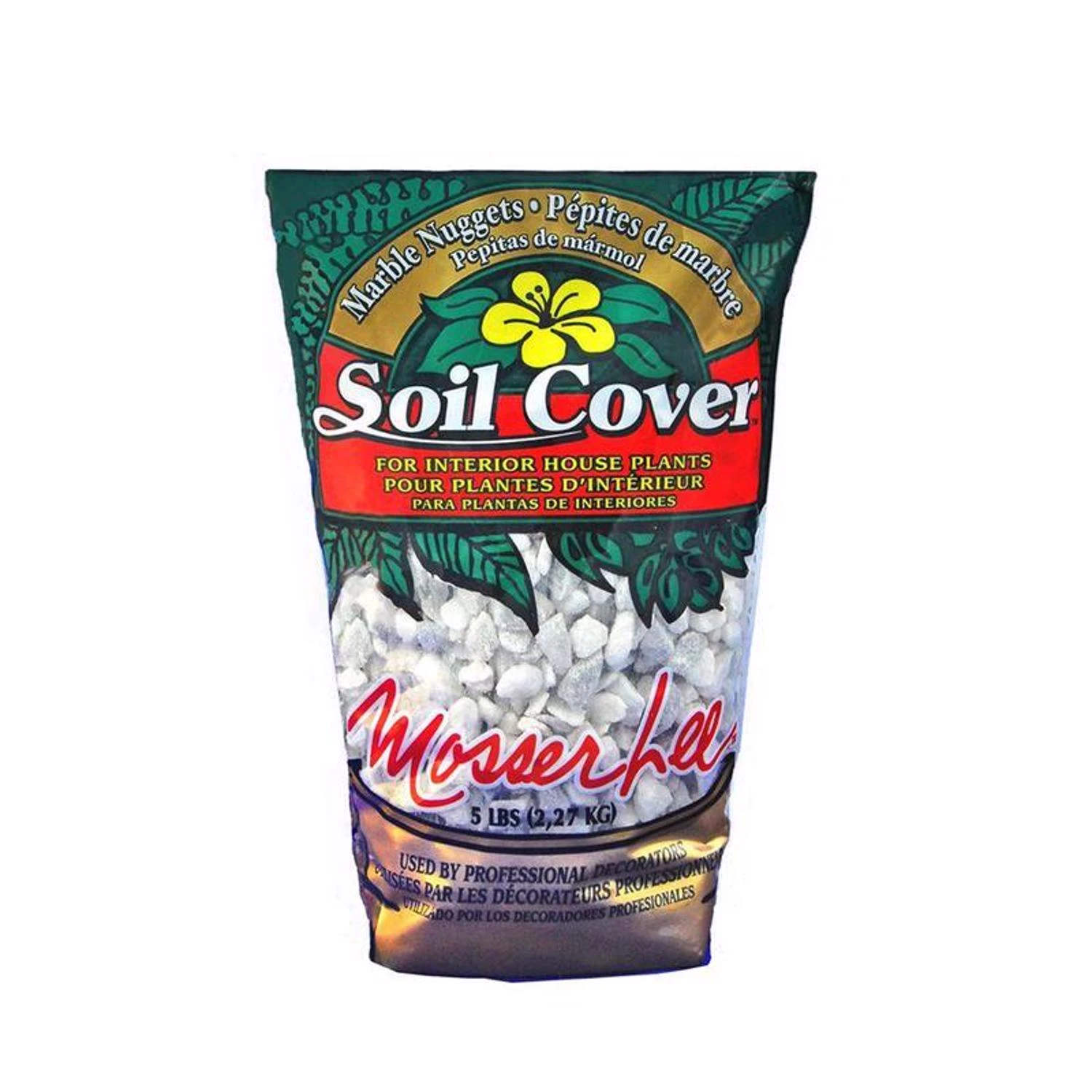 White Marble Nuggets 5 Lb Decorative Soil Cover For Plants