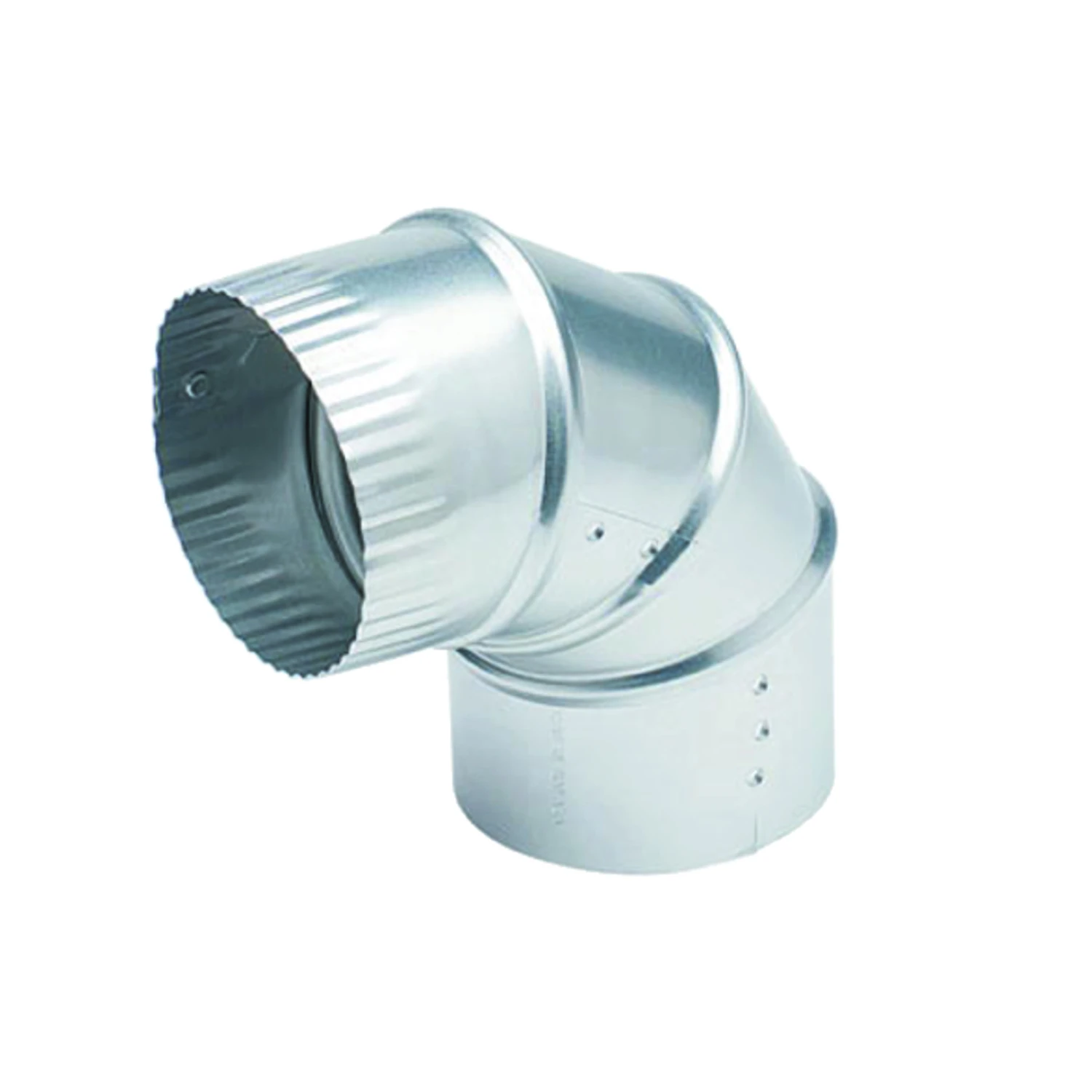 4 In. L X 4 In. D Adjustable Silver Aluminum Vent Elbow