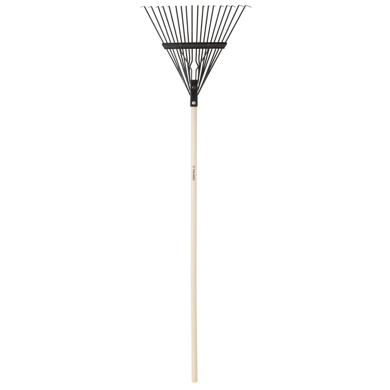 59 In. 18 Tine Steel Rake With Wood Handle For Lawn Care