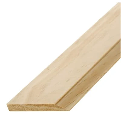 Solid Pine Moulding, Colonial Base, 7/16 x 3.25 In. x 8 Ft.