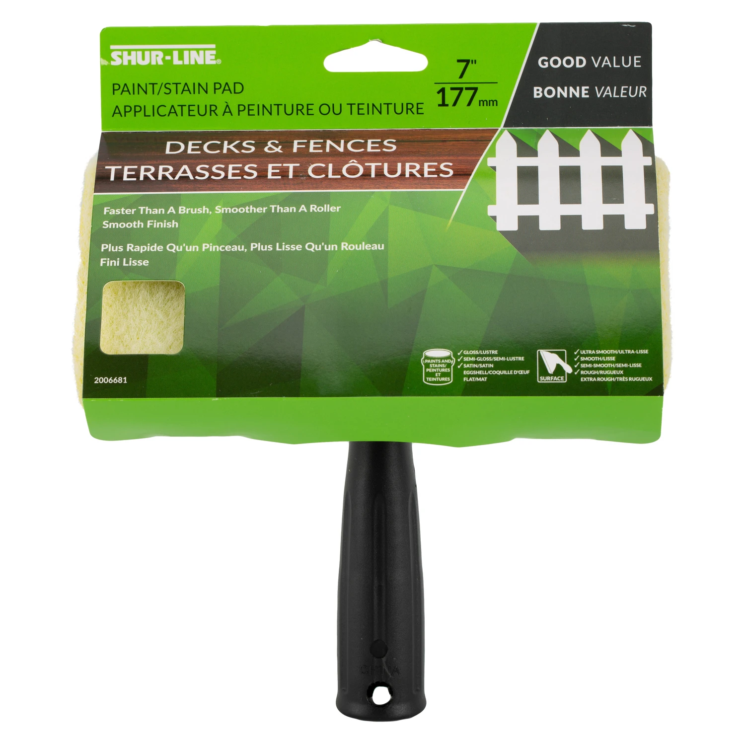 7 In. W Paint Pad Refill For Rough Surfaces - Model 2006681
