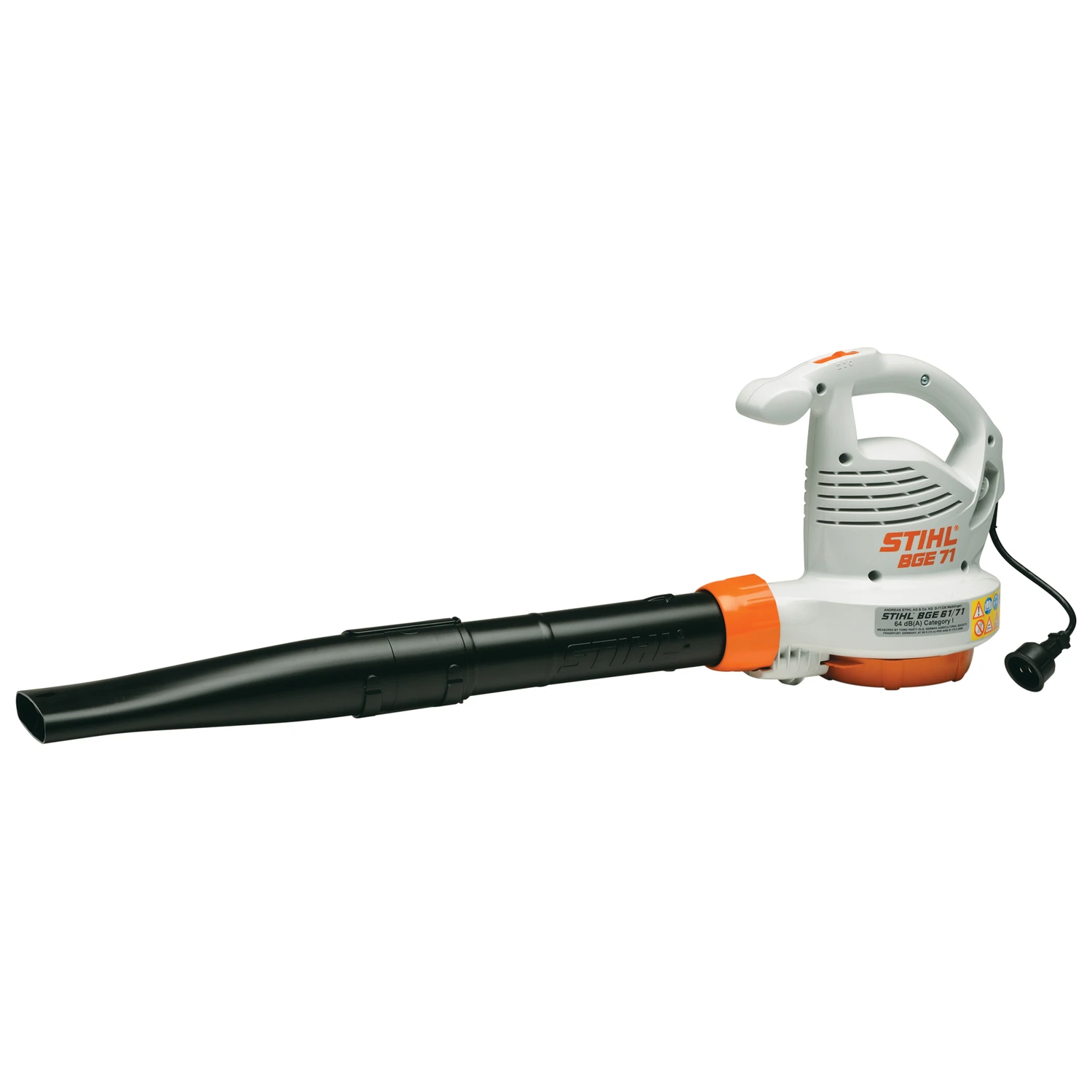 Bge 71 Electric Handheld Leaf Blower 148 Mph 285 Cfm 120 V