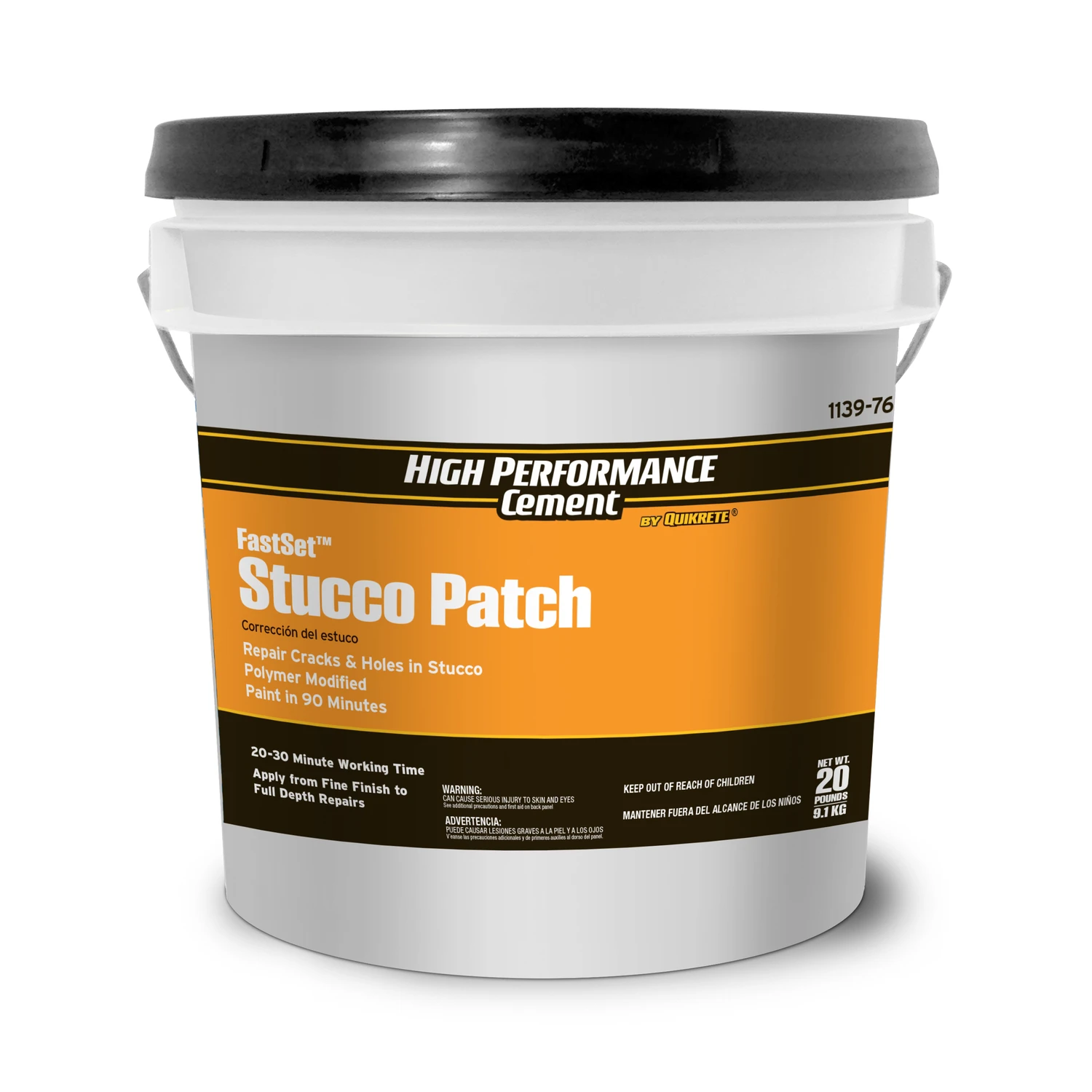 Fastset 20 Lb Indoor And Outdoor Stucco Patch For Durable Repairs