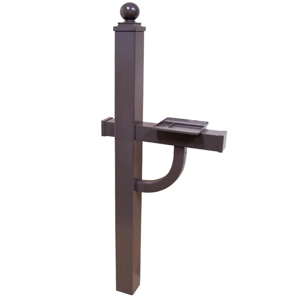 Keystone Deluxe  Aluminum Mailbox Post In Bronze - Model Kdx-bro