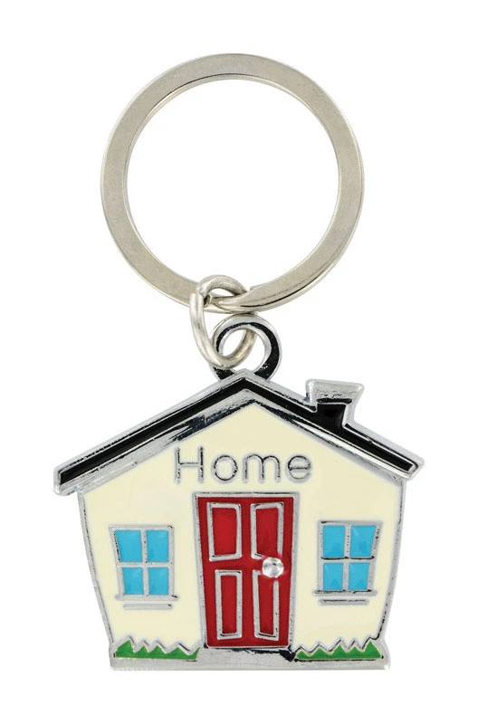Metal Black/silver House Key Chain - Durable Key Ring Accessory