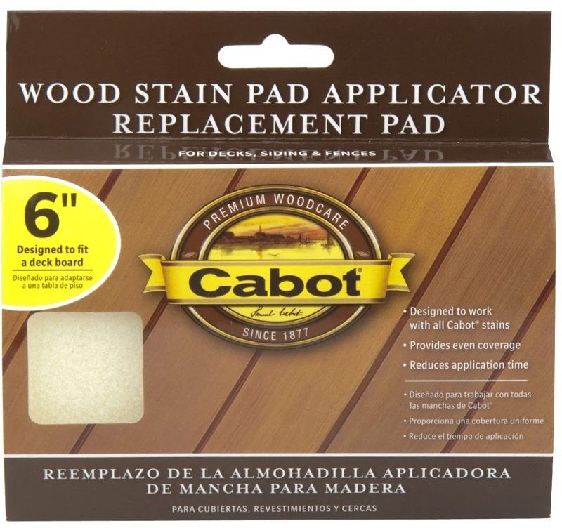 Synthetic Fabric 6 Inch Wood Stain Pad Refill For Decks And Fences