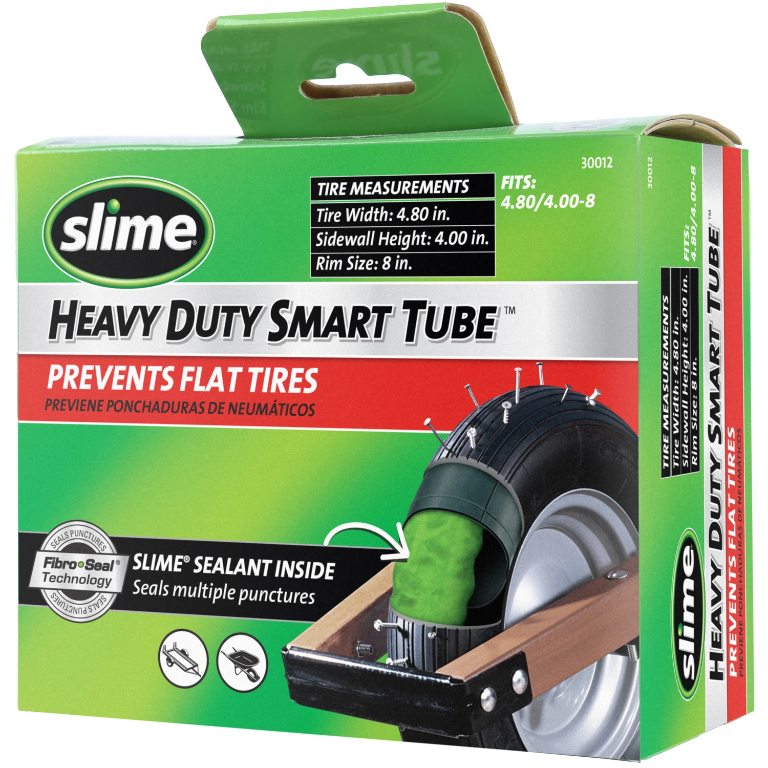 Smart Tube Self-Healing Wheelbarrow Inner Tube 480-400 by 8 Inch