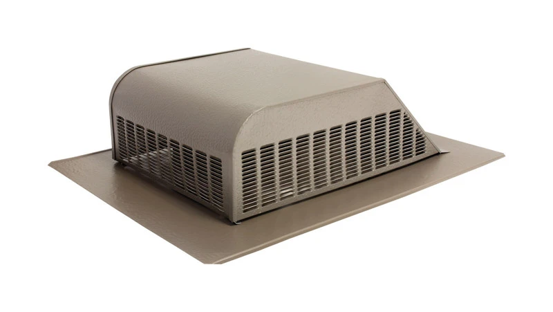 Airhawk 50 In. Weatherwood Aluminum Slant Back Roof Vent With 8 In. Opening